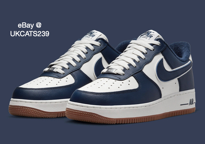 Navy blue high top air force ones Outlet