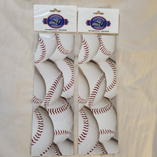 NEW Lot 2 Scrapbook Studios Photo Sheet 4x12" Baseballs Pocket Page Border -C