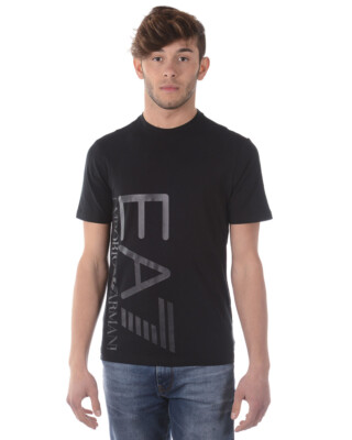 Emporio Armani EA7 T-Shirt Sweatshirt Man Black 3ZPT36PJM5Z 1200 Sz M MAKE OFFER