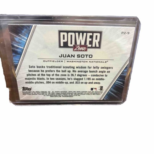 Juan Soto 2020 Stadion Club Chrom Power Zone PZ-9 Nationals/Yankees - Bild 2 von 2