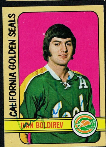 Ivan Boldirev #146 signed autograph auto 1972-73 Topps Hockey Trading Card