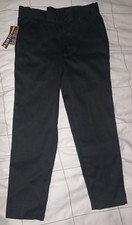 NWT Galaxy Slim Fit Black School Uniform Pants Boys Size 6 Adjustable Waist