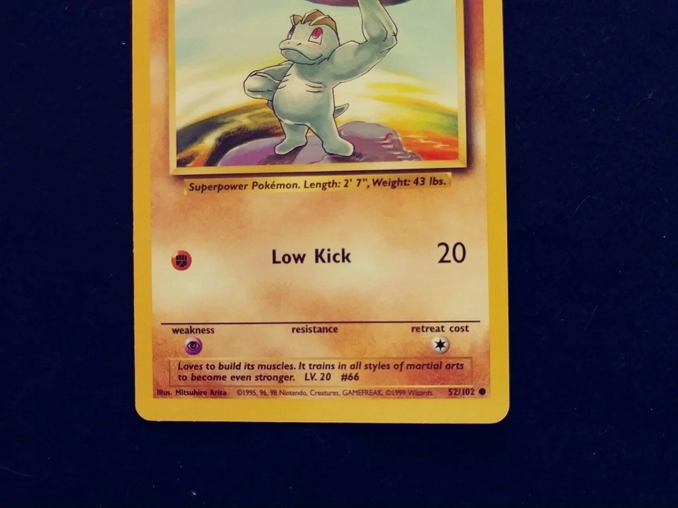 Vintage Machop - 78/130 Base Set Pokemon Card 1995, 96, 98 EXCELLENT - Image 2 of 4