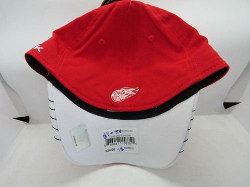 New Detroit Red Wings Mens Sizes S/M Reebok Red Fitmax Flex Fit Hat $24 - Picture 2 of 8