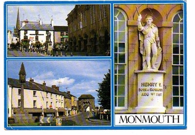 Vintage Postcard Monmouth Monmouthshire Wales Great Britain 