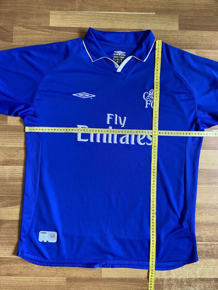 CHELSEA 2002 2003 HOME FOOTBALL SHIRT SOCCER JERSEY UMBRO sz XL