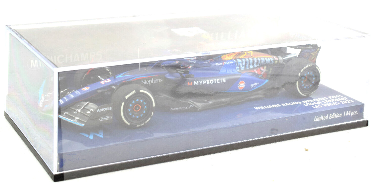 На мини-чемпионатах Williams - Logan Sargeant - 2023 в Лас-Вегасе 1:43 Автомобиль, отлитый под давлением 417232202