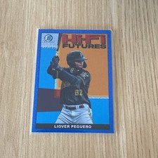 2022 Bowman Mega Chrome Liover Peguero Mojo Refractor Blue 144/150 Hi-Fi Futures