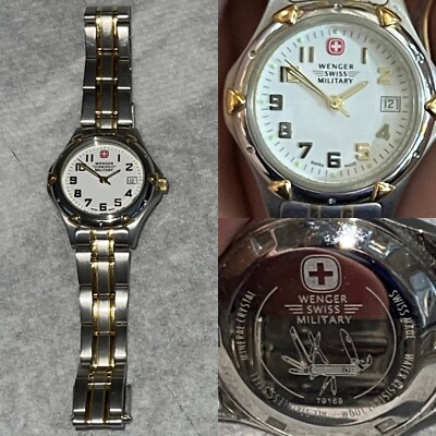 WENGER SWISS MILITARY TWO-TONE STAINLESS STEEL WATCH Wenger Swiss Military Watch 29mm | Two-tone Gold & Steel  main image 4