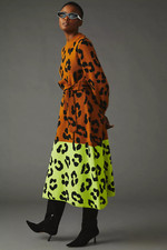 NWT FARM X ANTHROPOLOGIE COLORBLOCK SWEATER DRESS- SIZE SMALL