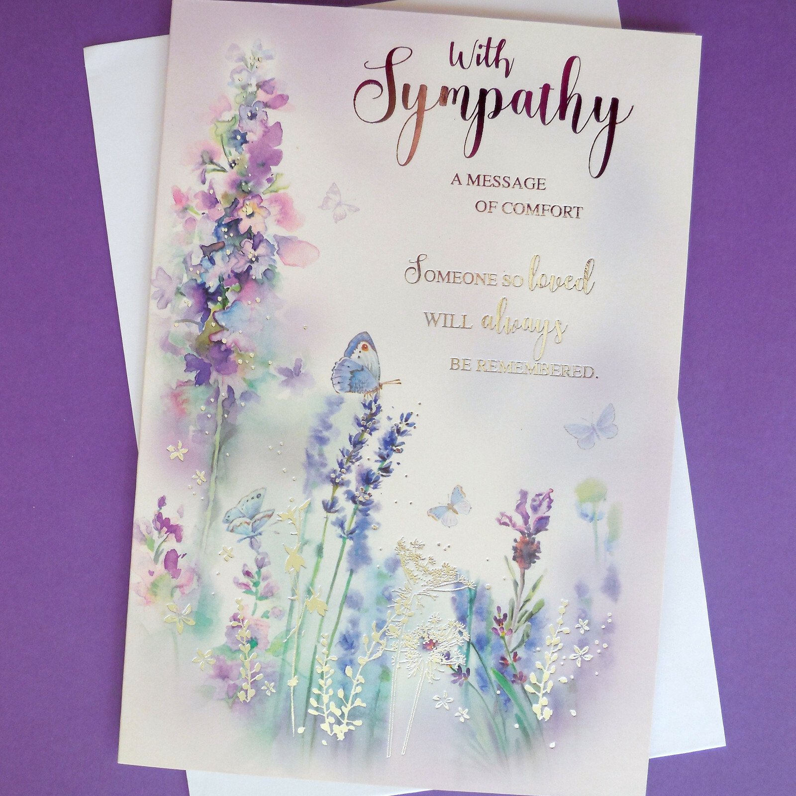 Sympathy Card ~ Someone so loved ~ Condolence Bereavement ~ FREE P&P