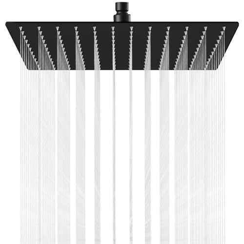 Rainfall Shower Head Square Stainless Steel Rain Showerhead High