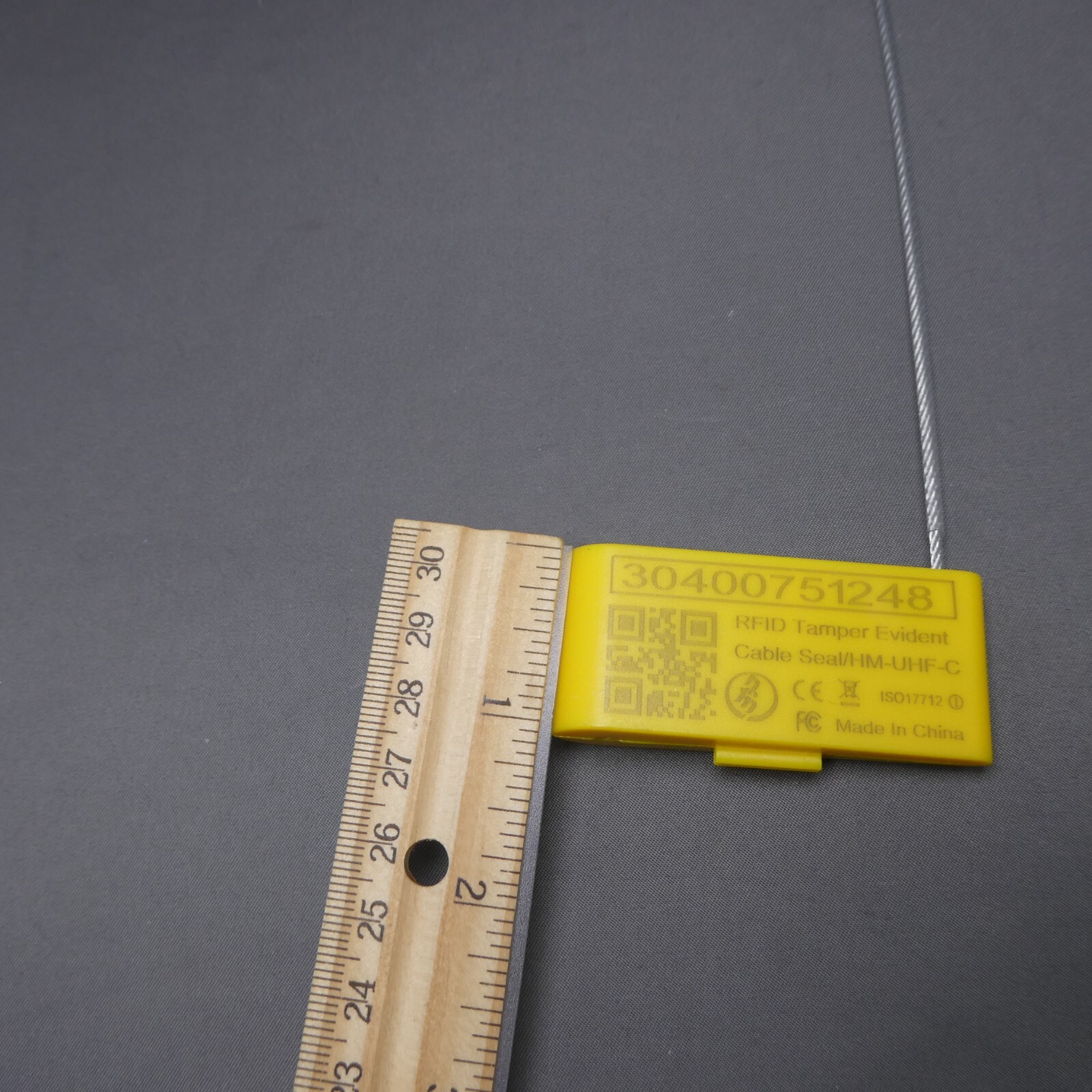 Lot of 100 RFID Tamper Evident Security Cable Seal Tag Yellow HMUHFC