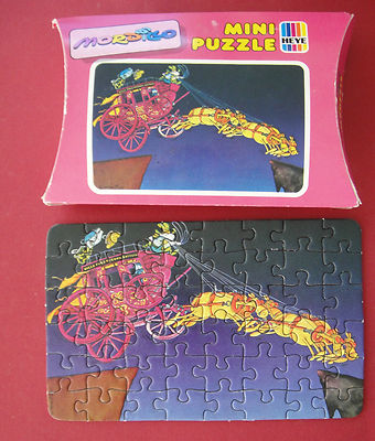 HEYE Puzzle : Jigsaw : Mini : 48 Teile : Mordillo : Kutsche : Pferde 