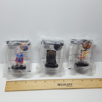 DC Heroclix LE OP Set D17-010 Superman D17-011 Batman D17-012 Wonder Woman