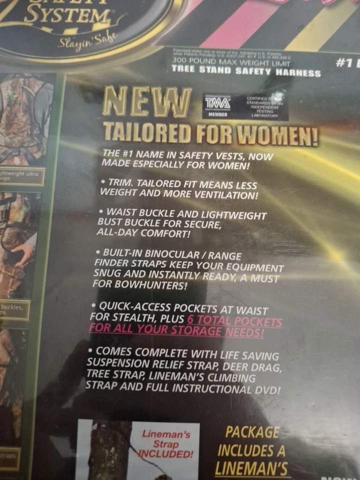 Lady Pro Series Mossy Oak Break Up Infinity Large/XL Hunter Safety System... - Image 3 of 4