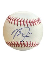 Mike Trout La Angels Autographed Baseball with Fanatics COA Signed