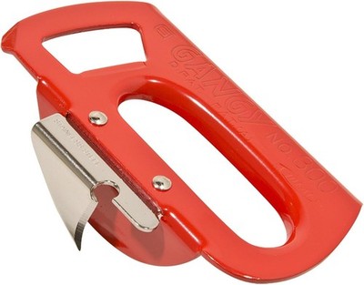KORIN Japanischer Dosenöffner mit Flaschenöffner, rot, High Carbon Steel