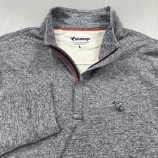 Birddogs Shirt Mens Large 1/4 Quarter Zip Performance Pullover Golf Navy Heather
