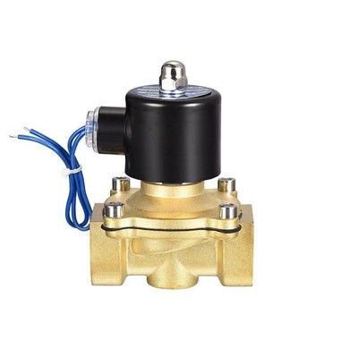 Brass Electric Solenoid Valve 1''NPT 12VDC Air Valve Normally Closed,1pcs