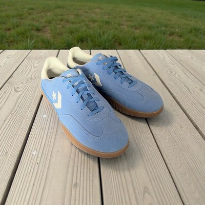 Converse Run Star Trainer Ox Blue Suede Gum Sole Low Top