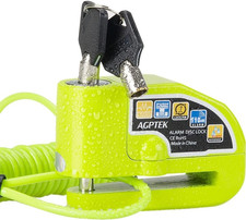 110Db Motorcycle Brake Lock with 5FT Reminder Cable, Anti-Theft Padlock Waterpro