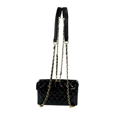 Chanel Vintage Patent Leather Matelasse Chain Backpack | eBay display picture 1