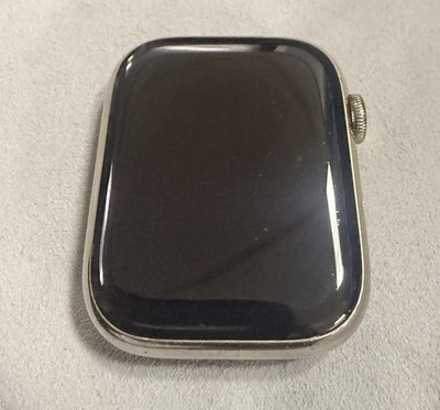 Apple Watch Series 7 45mm Gold Stainless GPS Cellular + 3 Genuine Apple Bands