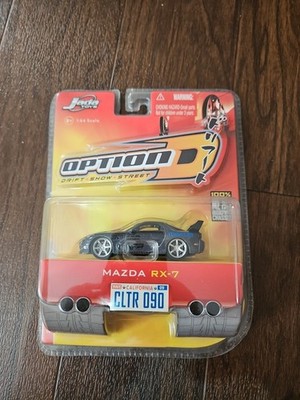 Seltenes JADA Option D Mazda RX-7 RX7 Diecast Sammlerstück 1:64 Kombiporto NEU