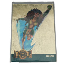 Fleer Marvel Metal 1995 Gold Blaster Rogue 10 of 18 Limited Edition Trading Card