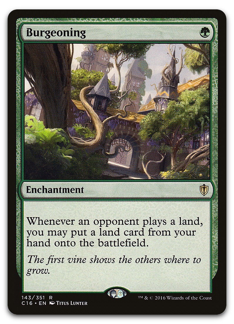 Burgeoning #143 (LP) Commander 2016 C16 Magic MTG