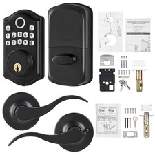 Fingerprint Door Lock with 2 Level Handles Ke...