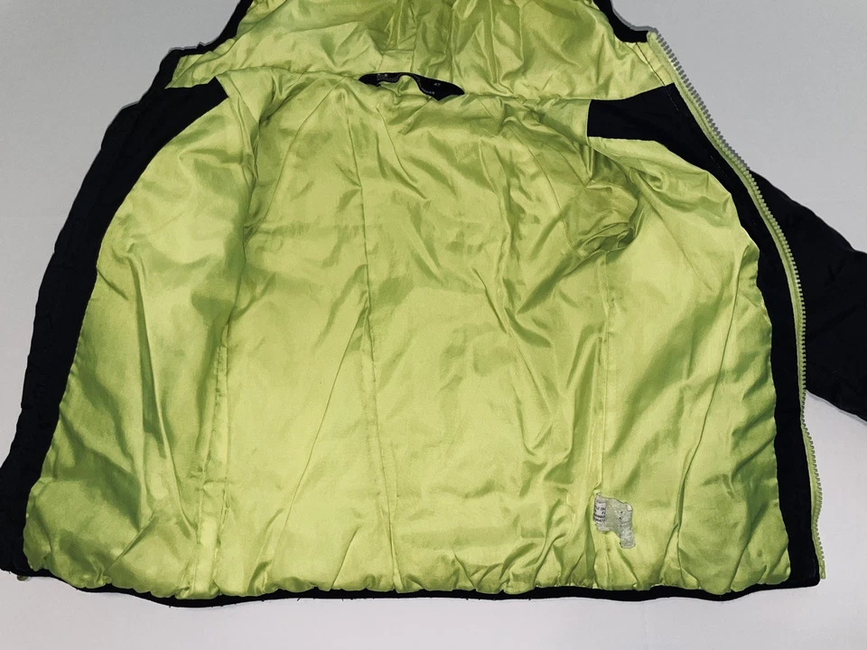 Under Armour Toddler Boys 4T Gray Lime Green Puffer Winter Coat Jacket Gift - Image 4 of 4