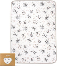Waterproof Changing Pad Liner, 100 Cotton Washable and Reusable Cloth Diaper Li