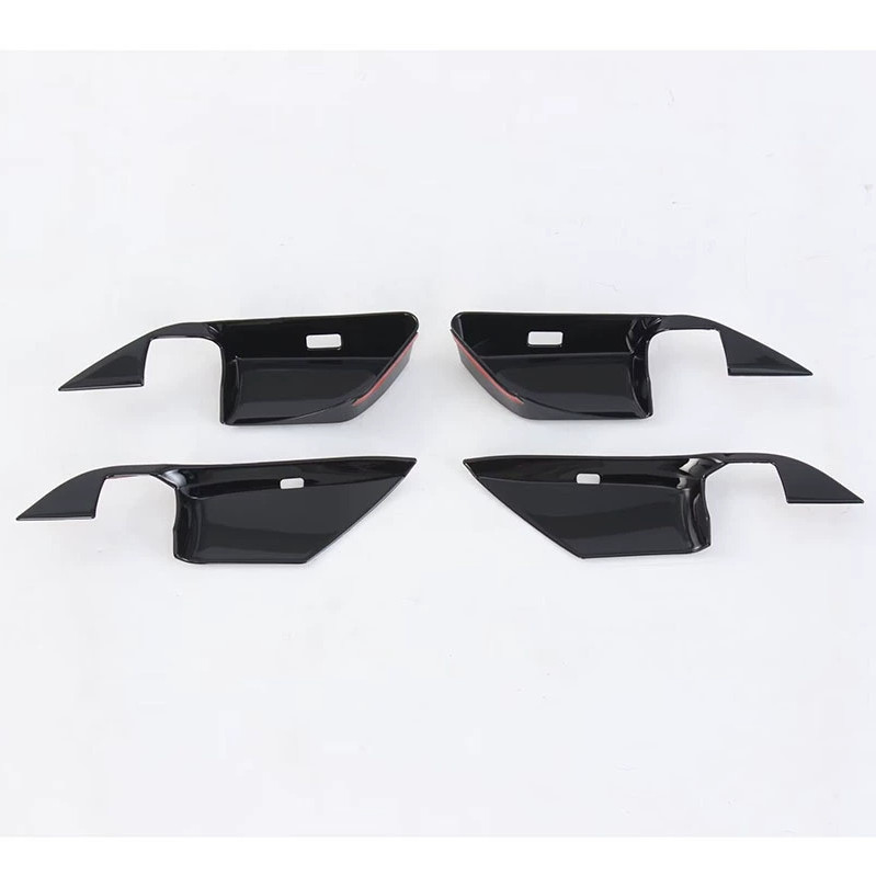 Bright Black Inner Door Handle Bowl Panel Decor Cover For Toyota Camry 2025 2026