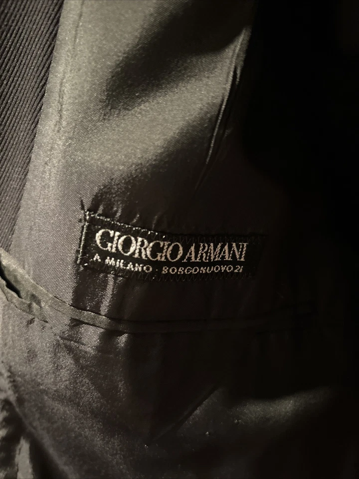 Giorgio Armani Vintage Suit Size 54(euro) Black - Image 2 of 4