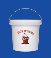 (JIGS MIX) Red Wiggler Composting Worm Asst. Mix (1/2 Lb.) Approx 500 Worms. 