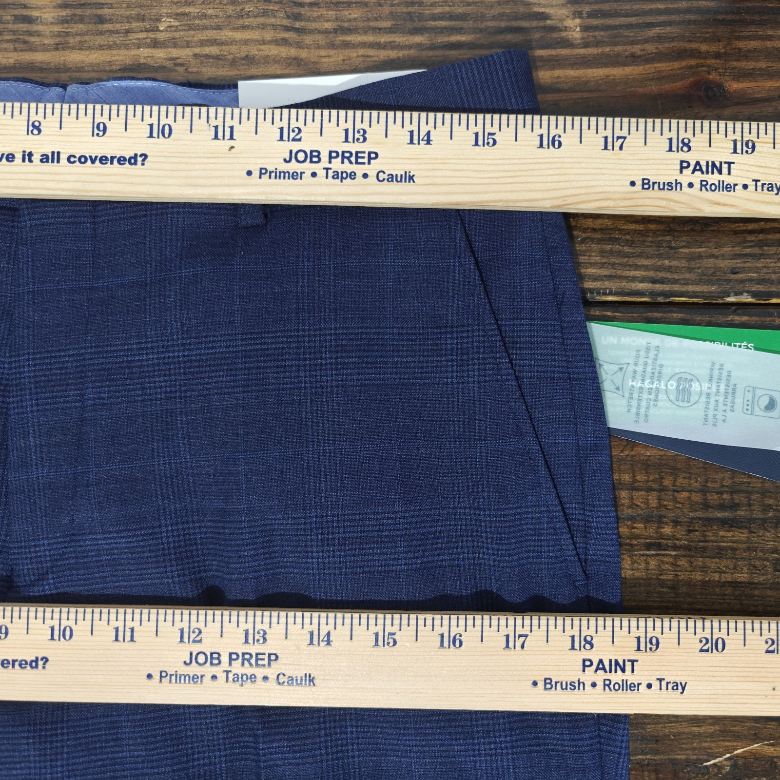 Tommy Hilfiger Men's Dress Pant Trousers RYLAND Blue Plaid Wool Blend 31x32 NEW thumbnail 3