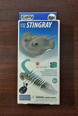 Eugy 3D Stingray Puzzle   It's Fun and Easy   A Cool Learning Experience   New