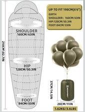 Bessport Mummy Sleeping Bag 15-45   Extreme 3-4 Season Sleeping Bag for Adults