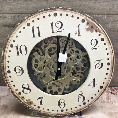 Große Wanduhr Zahnräder / Zahnräder Optik Industrial Style Heaven Sends Neu in OVP