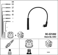 Ngk ZüNdleitungssatz 0353 FüR Mazda Dw Demio Ms Justy Jma 16V 2 4X4