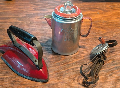 Vintage Child KITCHEN PLAY SET Lot of 3 Sunny Suzy Iron-Betty Taplin Beater