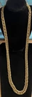 Vintage Miriam Haskell Gold-tone Metal 37 Inch Necklace With 12K GF Clasp