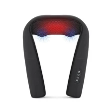 Nekteck Vibrating Neck & Back Massager with Heat – Deep Tissue Pain Relief