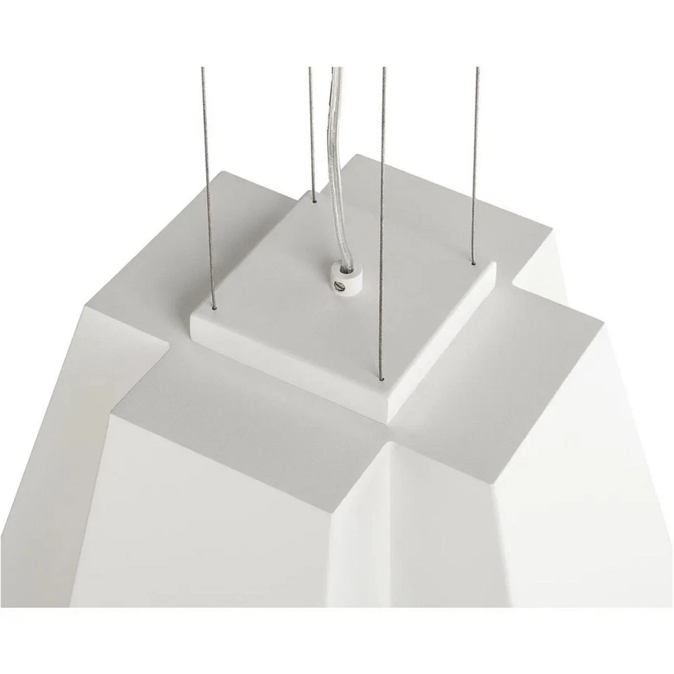 SLV LED Pendelleuchte SOBERBIA 31 Weiß eckig 26W 2000lm warmweiß 2700K Dimmbar - Bild 3 von 4