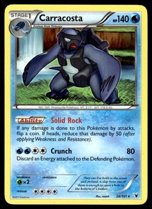 2011 Pokemon Black & White - Noble Victories Carracosta #26 Light Play