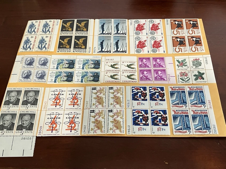 Vintage Mint Postage Stamps MNH Mint Never Hinged Lot From The 1960’s - Image 4 of 4