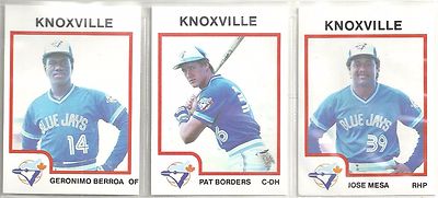 1987 Pro Cards Knoxville Blue Jays 26-card Minor League Team Set Pat Borders 