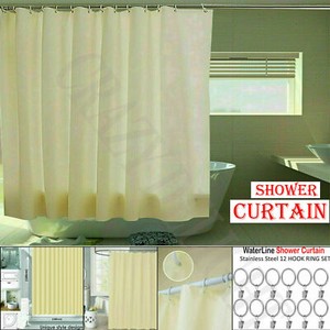 Extra Long Bathroom Shower Curtain Waterproof Polyester Fabric Plain Curtains Uk Extra Long Bathroom Shower Curtain, Polyester Shower Curtains Uk